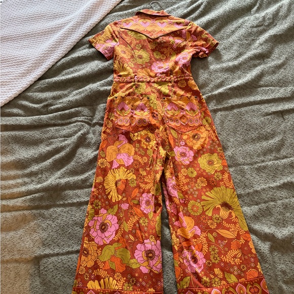 Nine Lives Bazaar Vibrant Floral Jumpsuit - Picture 2 of 6